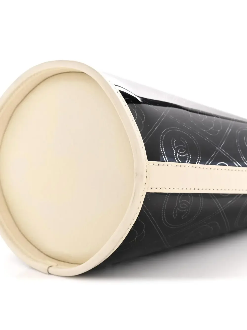 Chanel Crumpled Calfskin Pvc Camellia #282448C14B